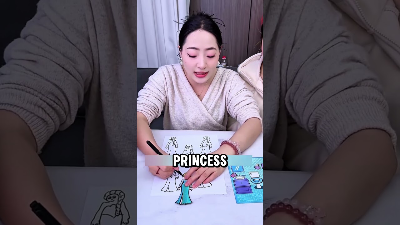 Princess 3D Sticker Magic Drawing Challenge 👑👸🎨✨