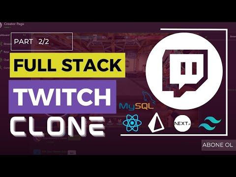 Twitch Clone  Part 2 | Full Stack  | React NextJs  Prisma Livekit, Mysql, Tailwindcss, Prisma Clerk