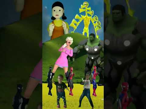 Monster and Hulk 💪🏻💪🏻 #marvel #shorts #hulk #spiderman #sirenhead #superhero #kids #viralvideo