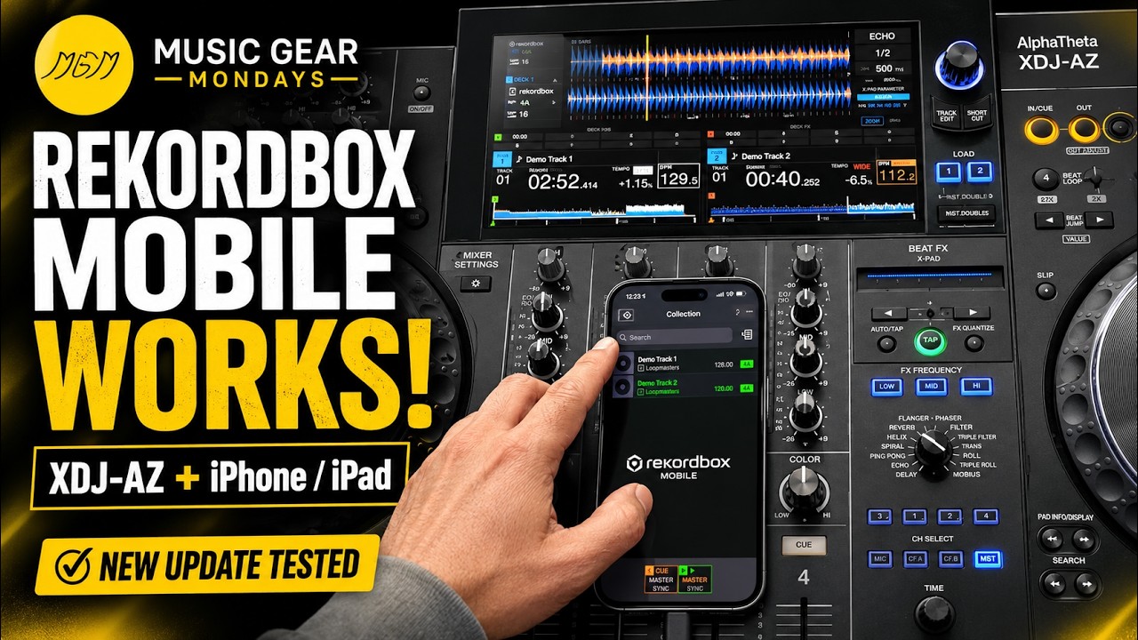 暁ページ Rekordbox Mobile Works on the AlphaTheta XDJ-AZ! iPhone & iPad