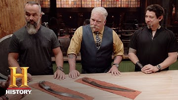 Forged in Fire: Bonus: Falcatas Deliberation - Round 3 (Season 3, Episode 4) | History