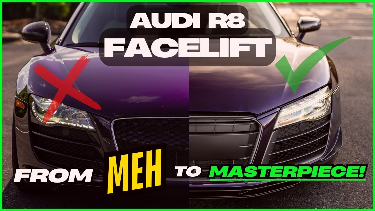 Audi R8  Gen 1 | Complete Facelift | How-To: Front Bumper, Headlights & Lip Upgrade |