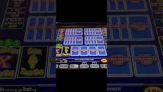 QUADS Everywhere! Double Super Times Pay Gone Wild! 🎰PLUS Fun FACT! #videopoker #quads #casino