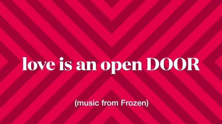 yes, love is an open door