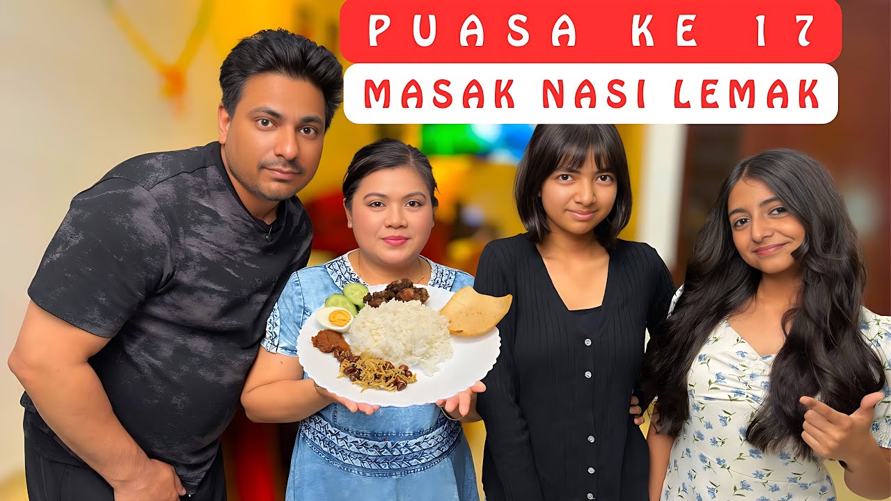 Puasa Ke 17 Di India‼️Masak Nasi Lemak Sambal Terasi Komplit‼️