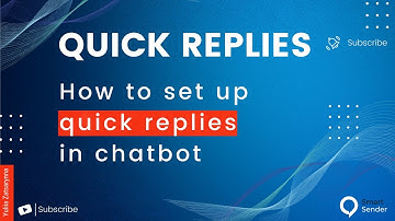 How to set up quick replies in Smart Sender chatbot.  Quick replies: example and settings