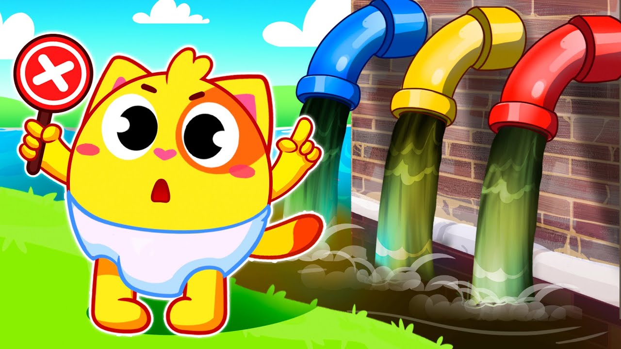 Water Pollution Rescue Mission💧Family Time Songs for Toddlers 🌈 Muffin Socks