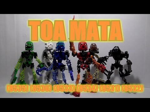 Видео: Обзор на BIONICLE - Тоа Мата (8534, 8533, 8532, 8535, 8536, 8531)