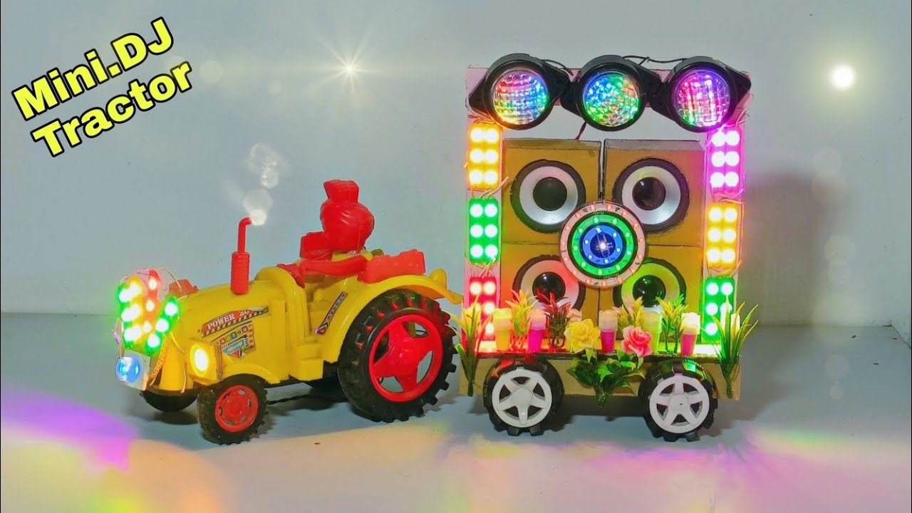 Dj tractor mini DJ trolly decoration!!DJ tractor loading speaker hard