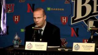 Northeastern University Postgame Press Conference _ Beanpot Finals 2011 _ Feb 14, 2011