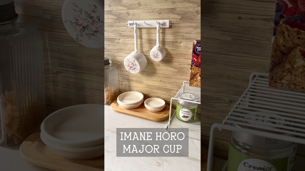 イマン　ジェニファー　ホーロー製サボンフック&ライスメジャーカップ　美品❣️ イマンのホーローメジャーカップとミニフック♪ #イマン #キッチン雑貨