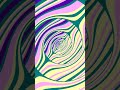 Groovy Colorful Trippy Boho Hippie Abstract Spiral Animation (epilepsy warning)  #shorts