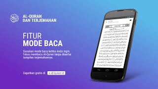 Fitur Mode Baca - Aplikasi Al-Quran dan Terjemahan screenshot 4