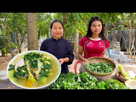 សម្លប្រហើត្រីអាំង Simple Cambodian Pro Hae Soup – Delicious, Healthy, and Easy Countryside Cooking