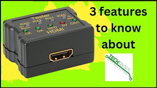 3 features to know about on the Parts Express HDMI Cable Signal Tester