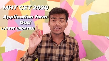 MHT CET 2020 Registration Dates Out! | MHT CET 2020 Latest Updates |  Application Form | By PSD1