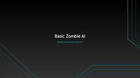 Making basic zombie AI in Unity3d- Part 2
