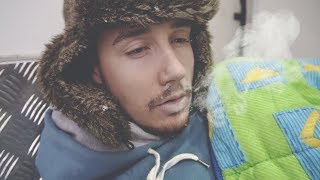 I Spent the Night in a Freezer & It Didn't Go as Planned (Sleep in a Freezer Challenge)