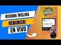 Roxana Molina renuncia en vivo ante maltrato de su productor