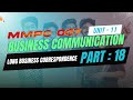 IGNOU MBA JOURNEY MMPC:007: BUSINESS COMMUNICATION | UNIT 11 : :LONG BUSINESS CORRESPONDENCE |PART18