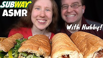 Thumbnail of ASMR SUBWAY SANDWICH MUKBANG (No Talking) EATING SOUNDS