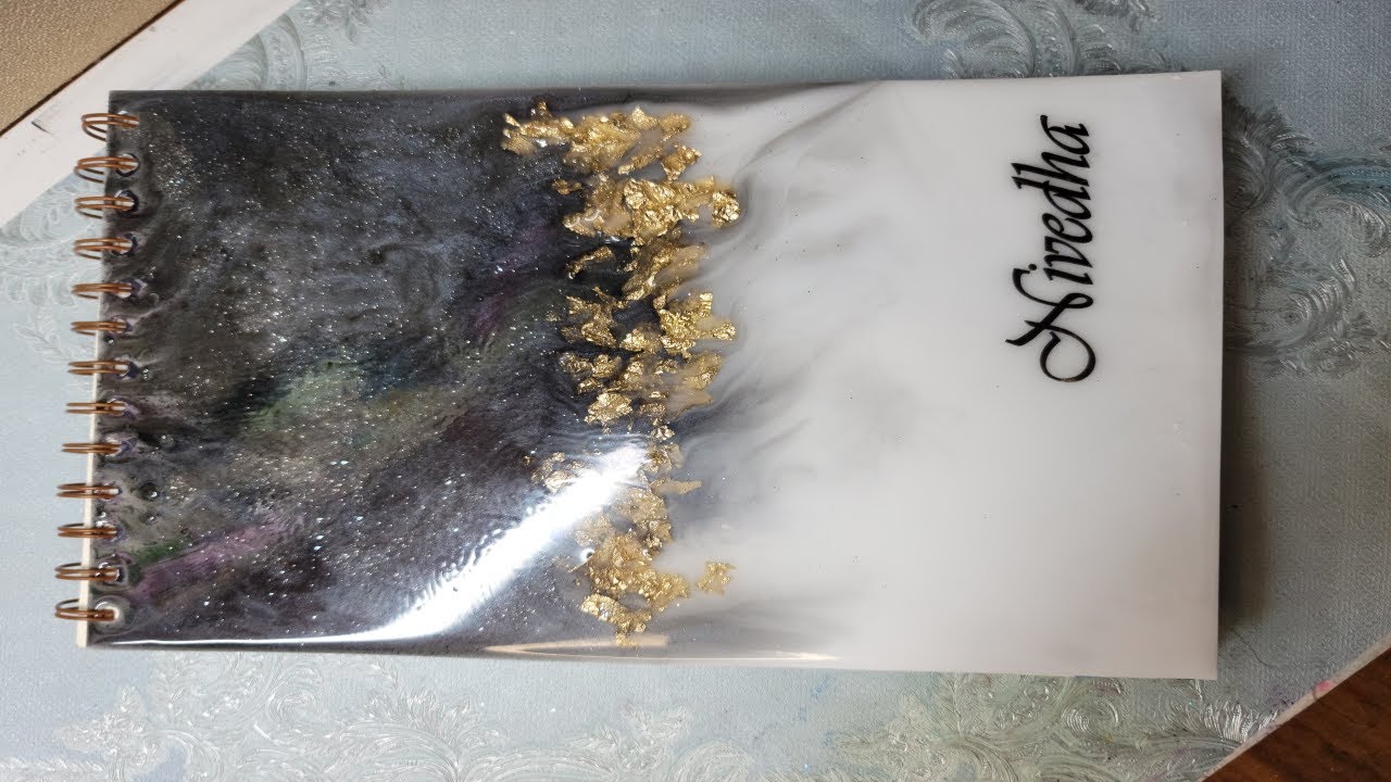 book cover || Without Silicone Mould #art #resin #craft