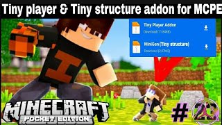 How to download Tiny player and Tiny structureaddon in minecraft pocket edition or mcpe ( Mcaddon) screenshot 3