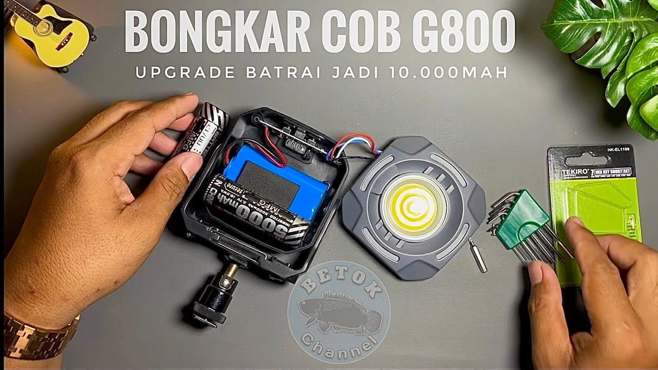 BONGKAR DAN UPGRADE BATRAI COB G600 JADI 10.000mAh  MUDAH❗️❗️