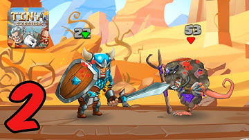 Tiny Gladiators 2: Heroes Duels - RPG Battle Arena - Gameplay Walkthrough Part 2 - iOS Android