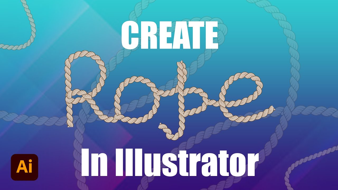 create rope in illustrator #viral #art #rf #ai #illustrator # ...