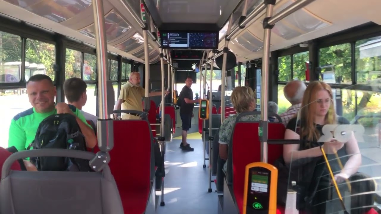 Jízda trolejbusem SOR TNS 12 32Tr na lince 30 směr Královo pole, nádraží