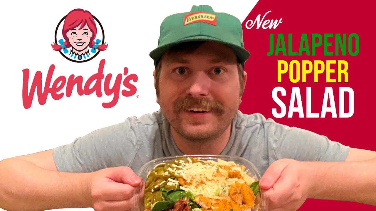 Wendy's New Jalapeno Popper Salad Review YouTube