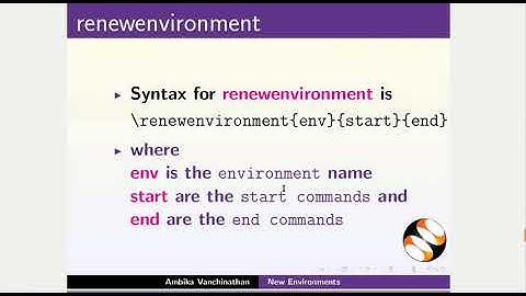newenvironment in LaTeX - English