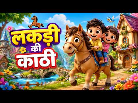 लकड़ी की काठी | Lakdi Ki Kathi, Kathi Ka Ghoda | Nursery Rhymes | Rhyme For Childrens