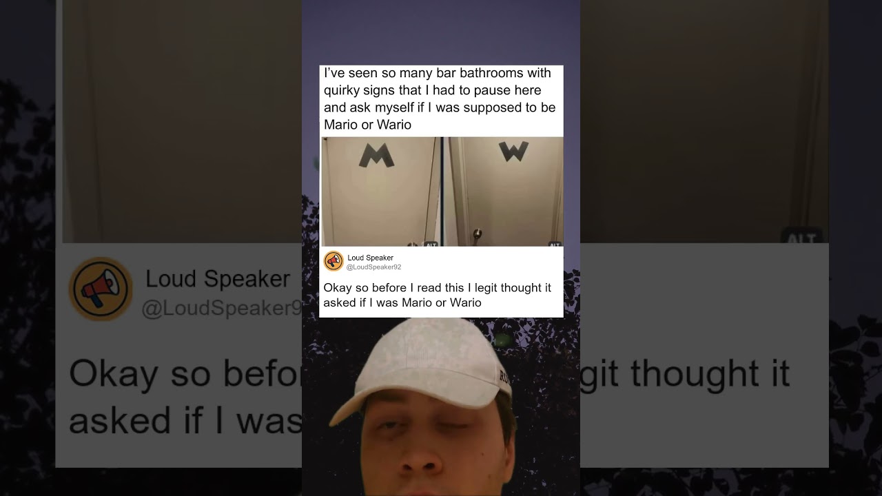 Bar Bathroom Signs Had Me Choosing Mario Or Wario Door