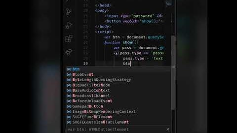 password show/hide toggle in javascript #Storts #Javscript