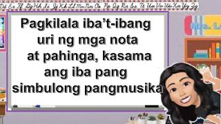 Pagkilala sa Nota at Pahinga | Mga Uri ng Nota (Notes) at Pahinga (Rest)