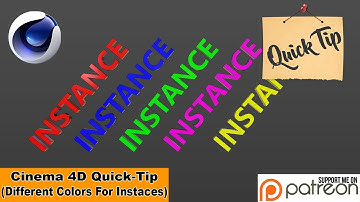 DIFFERENT INSTANCE COLORS (Cinema 4D Quck-Tip)