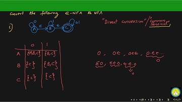 epsilon-NFA to NFA Conversion