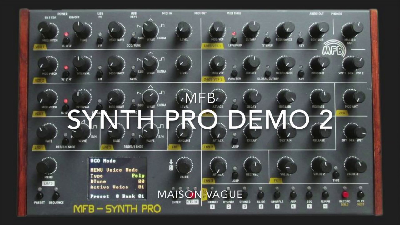 MFB Synth Pro Sound Demo 2