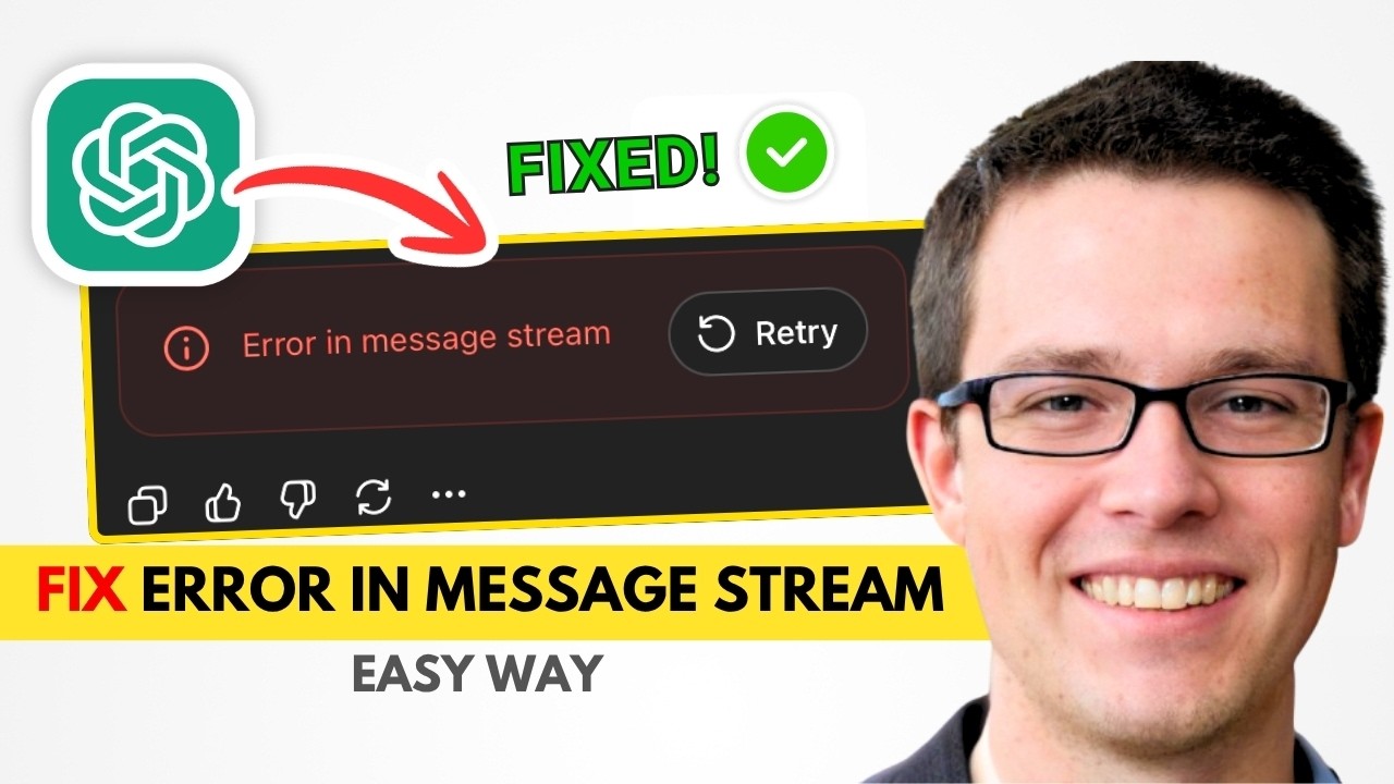 Fix Error in Message Steam (CHATGPT) | FIXED - YouTube