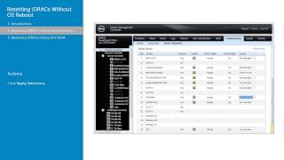 Dell M1000e CMC 4 4 - Resetting iDRACs Without OS Reboot