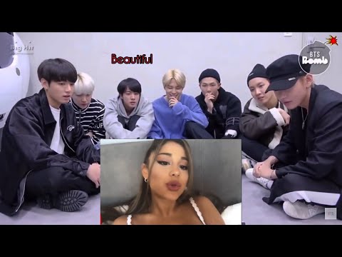 BTS Reacts To Ariana Grande Justin Bieber Stuck With You 