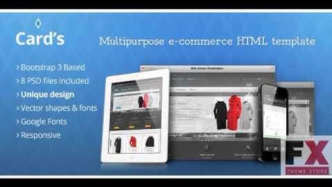 Preview Cards - multipurpose e-commerce HTML template