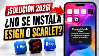 ¡SOLUCIONADO 2026! ¿Por qué no se instala Delta, Scarlet o ESign en iPhone? (iOS 16- 26)