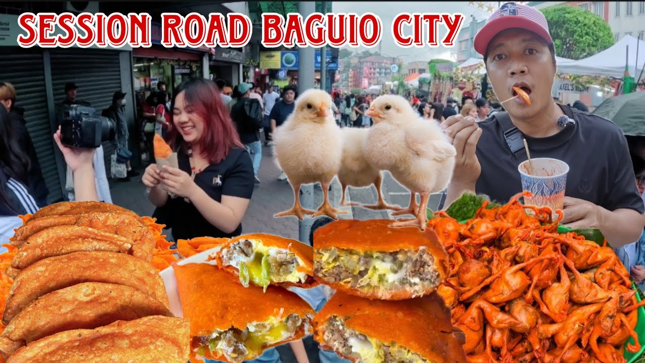 Siwsiw ng manok  kinakain pala ito...Sission Road Baguio empanadang ilocos one old chicken