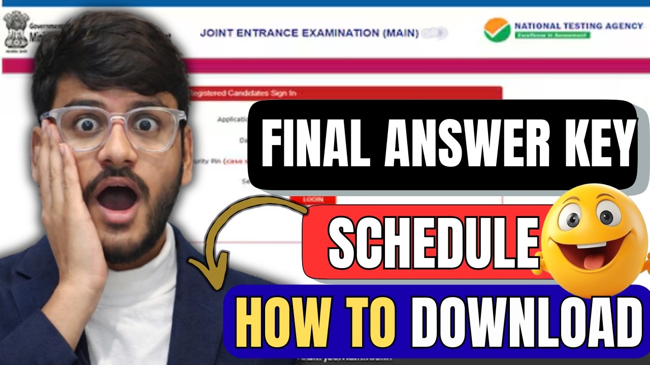 JEE Main 2026 Final Answer Key  |Results | Marks vs Percentile | Percentile vs Rank