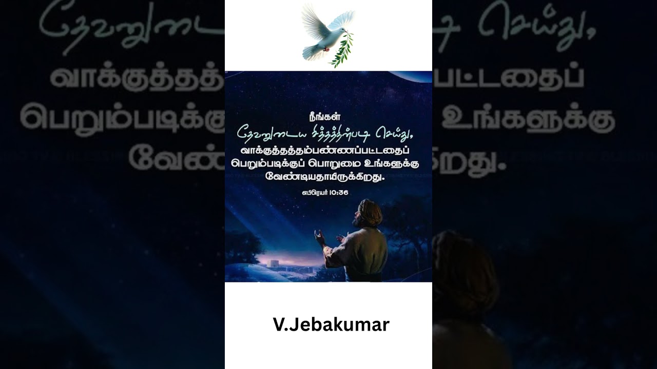 Do the will of God.                                                            @Pastor V. Jebakumar 