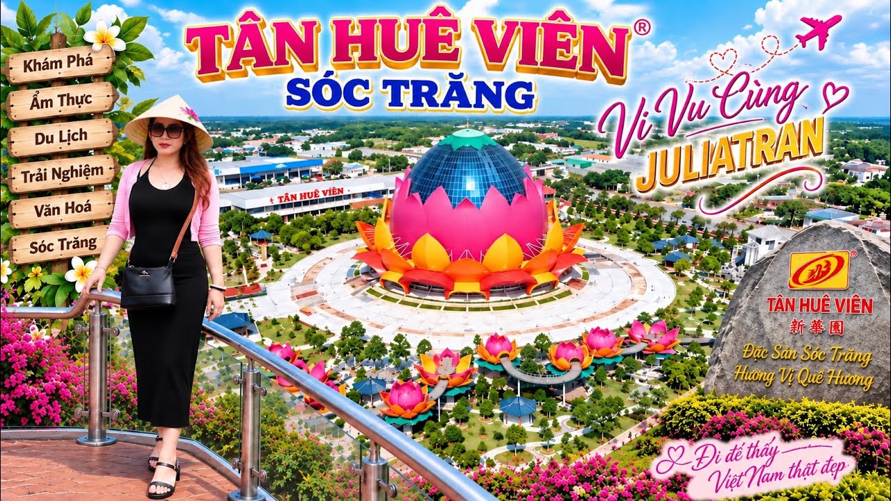 TÂN HUÊ VIÊN SÓC TRĂNG - VI VU CÙNG JULIATRAN #dulich #travel #julia