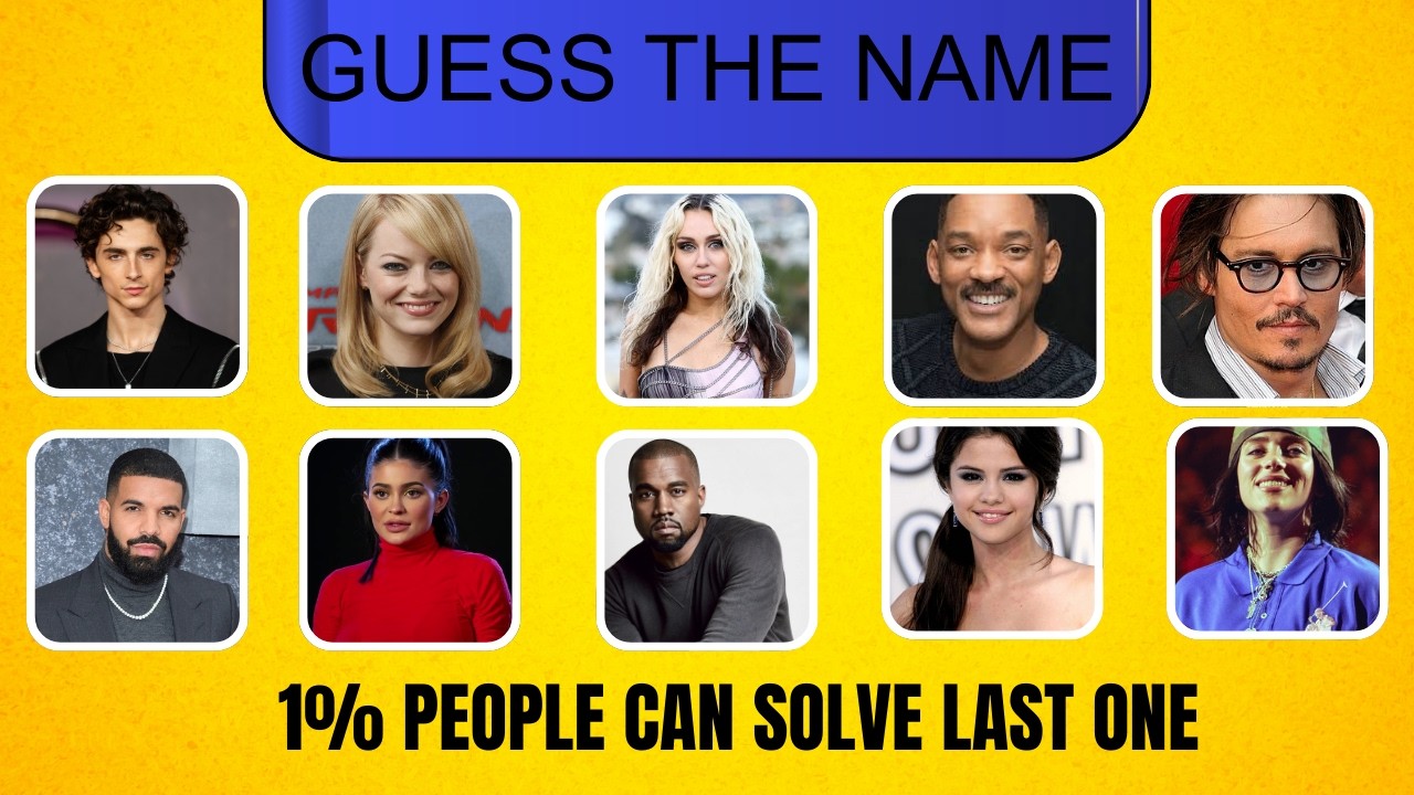 Are You Really American? Guess These Celebrities NAME  in 4 Seconds!